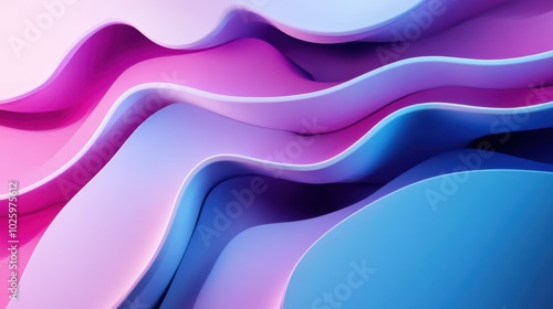 Modern 3D illustration of abstract background design