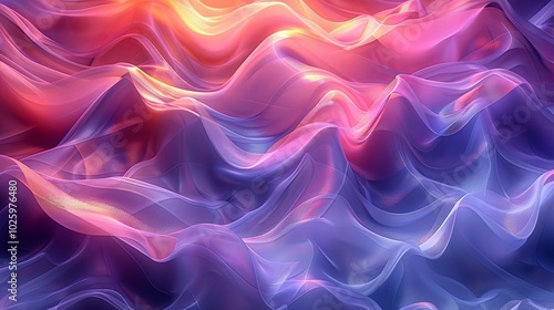 A simple name for this image could be Flowing Blue Smoke with Curved Light Patterns