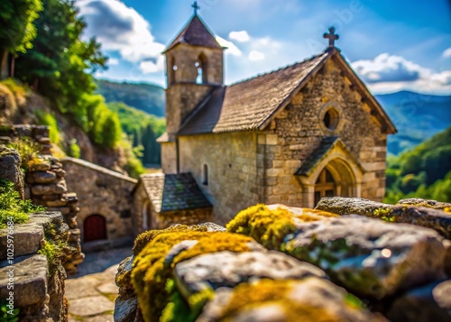 Macro Photography of St Thodorit in Uzs with Intricate Details and Natural Elements photo