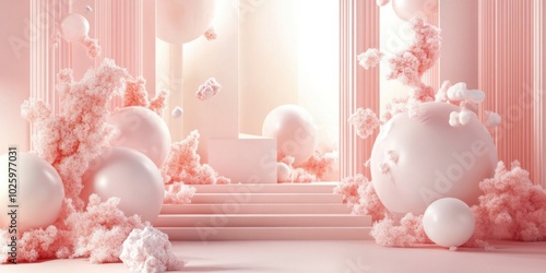 Ethereal Abstractions: A Surreal Exploration of Soft Colors and Fluid Forms