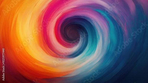 A vibrant swirling gradient of colors creating a dynamic, abstract visual effect.