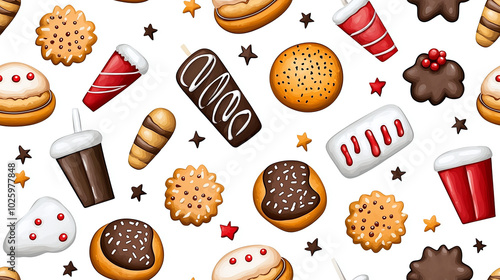 Delight in festive assortment of colorful cookies and treats, perfect for holiday celebrations and gatherings. These whimsical designs evoke joy and warmth