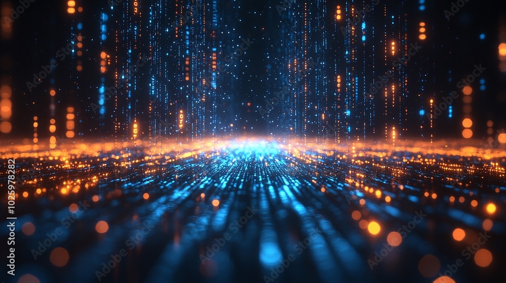 Obraz premium the digital space of the matrix