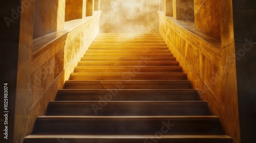 Golden Stairway To Success.