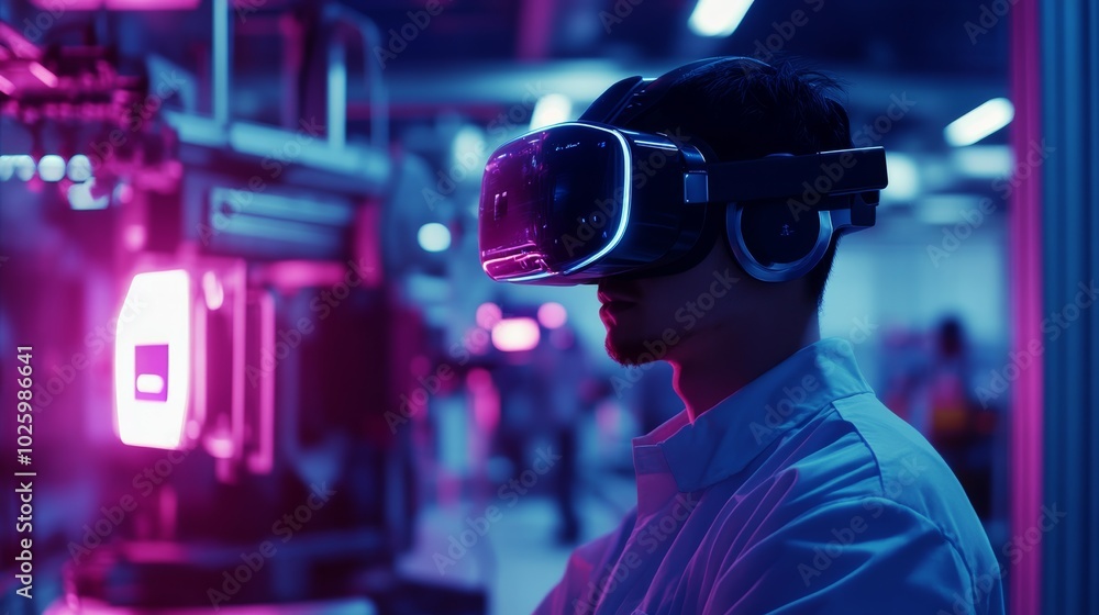 VR Factory Worker. VR Factory Worker.