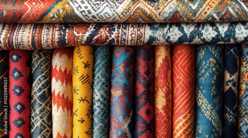 Ethnic patterns with vibrant colors and bold shapes, reflecting rich cultural heritage and traditional motifs Ethnic patterns with vibrant colors and bold shapes, reflecting rich cultural heritage and traditional motifs