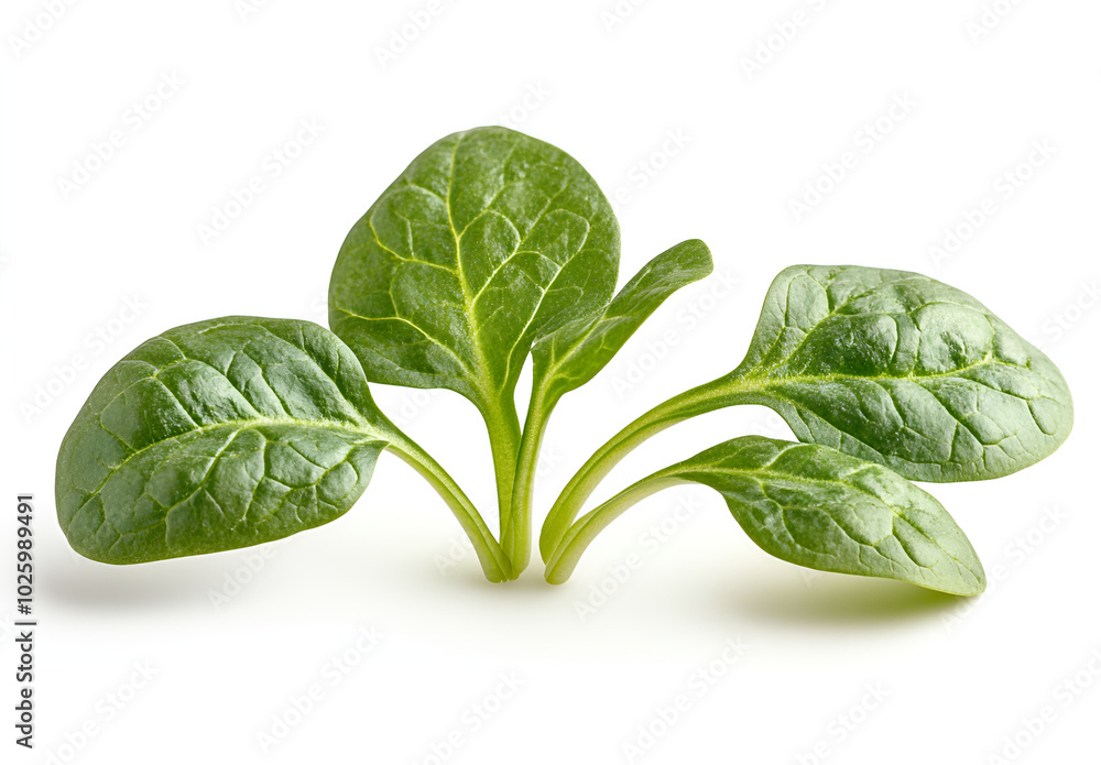 Fototapeta premium fresh spinach leaves isolated