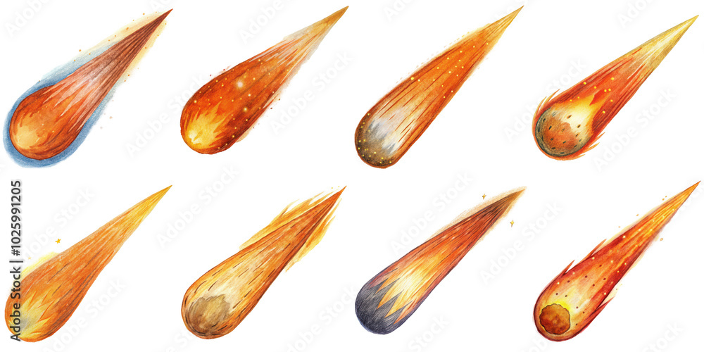 Hand Drawn illustration set of comet . isolate on a white background. PNG
Hand Drawn illustration set of comet . isolate on a white background. PNG
