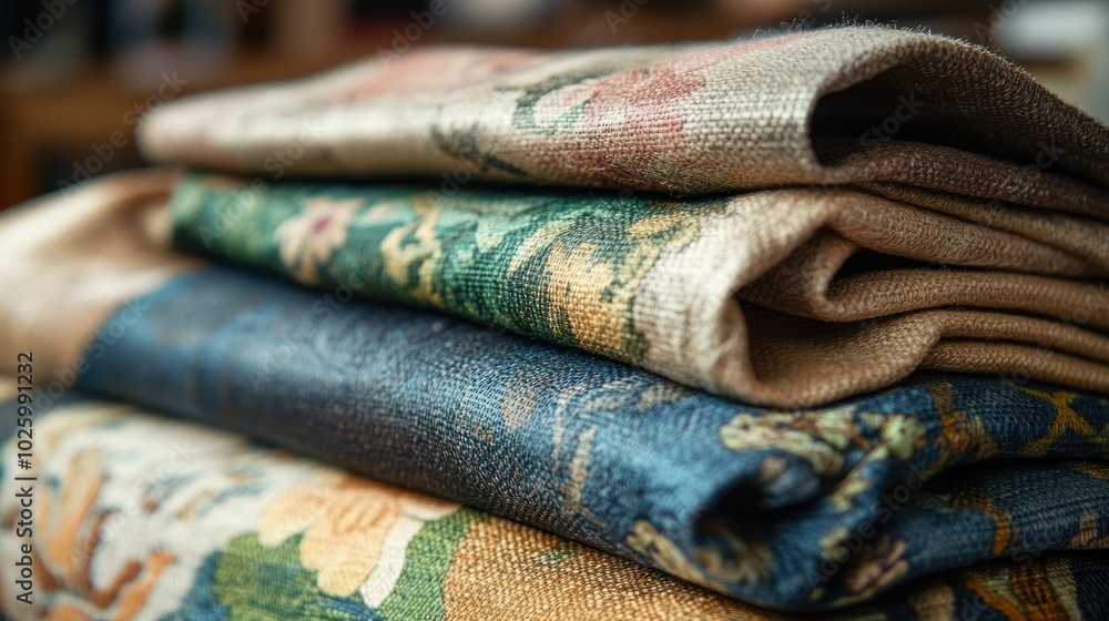 Sustainable fabric patterns with eco-friendly materials, blending fashion with environmental responsibility Sustainable fabric patterns with eco-friendly materials, blending fashion with environmental responsibility