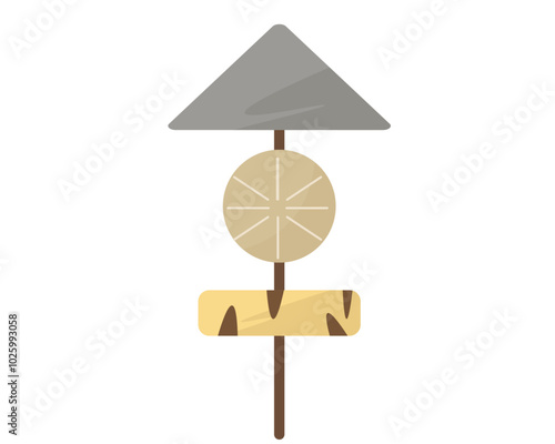 おでんの具。串おでん。ベクターイラスト