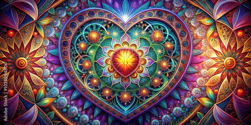 Sacred Geometry of Love - Vibrant Patterns and Colors in High Dynamic Range Art Sacred Geometry of Love - Vibrant Patterns and Colors in High Dynamic Range Art