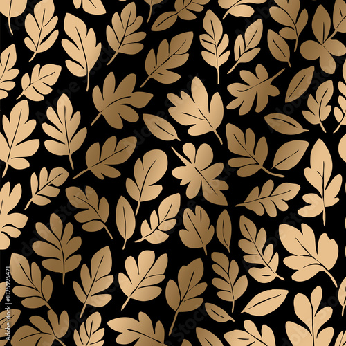 Luxurious golden botanical background. Printable wallpapers, covers, wall art, greeting card, wedding cards, invitations.