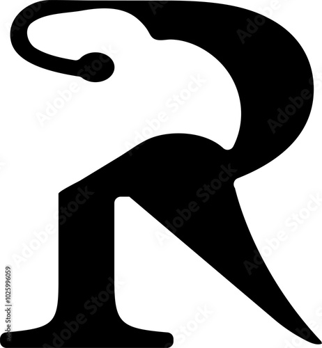 Monogram logo mark art design