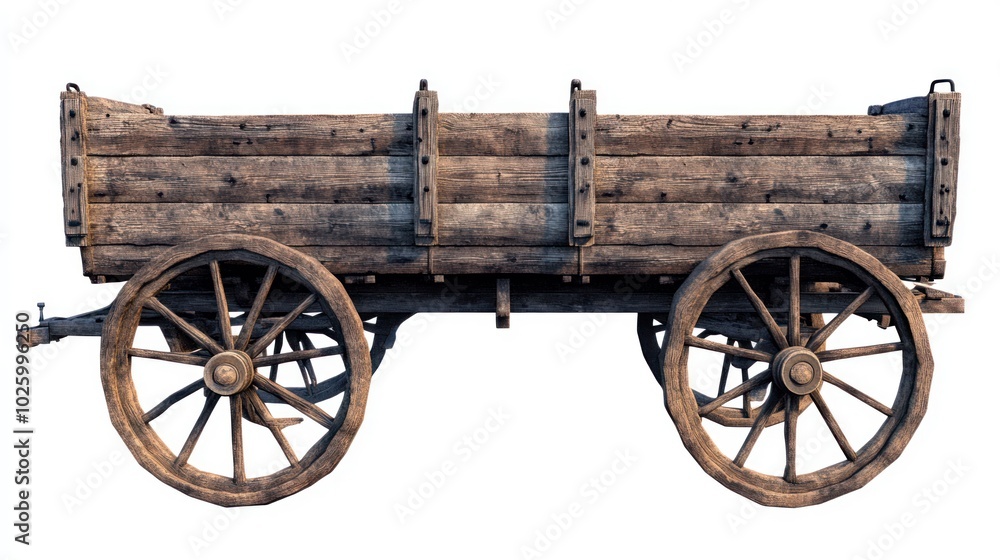 Obraz premium Vintage Wooden Wagon