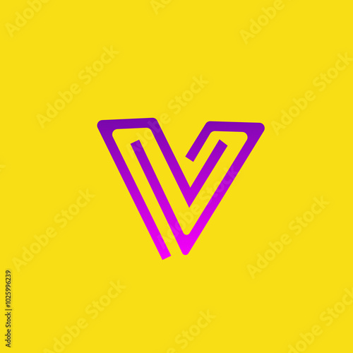 Monogram logo mark art design
