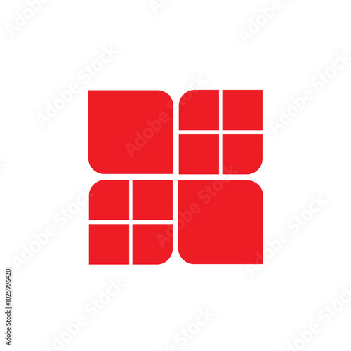 Monogram logo mark art design