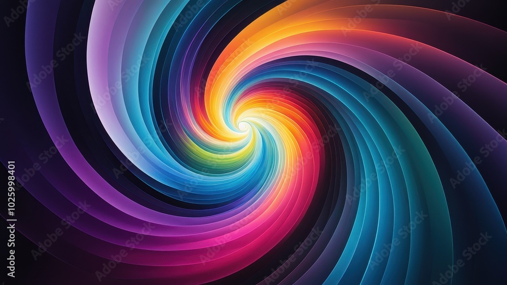 A vibrant swirl of colors creating a dynamic, abstract pattern.