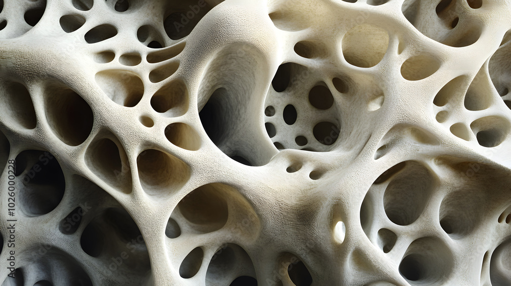 A white and grey sculpture with many holes and a lot of texture A white and grey sculpture with many holes and a lot of texture