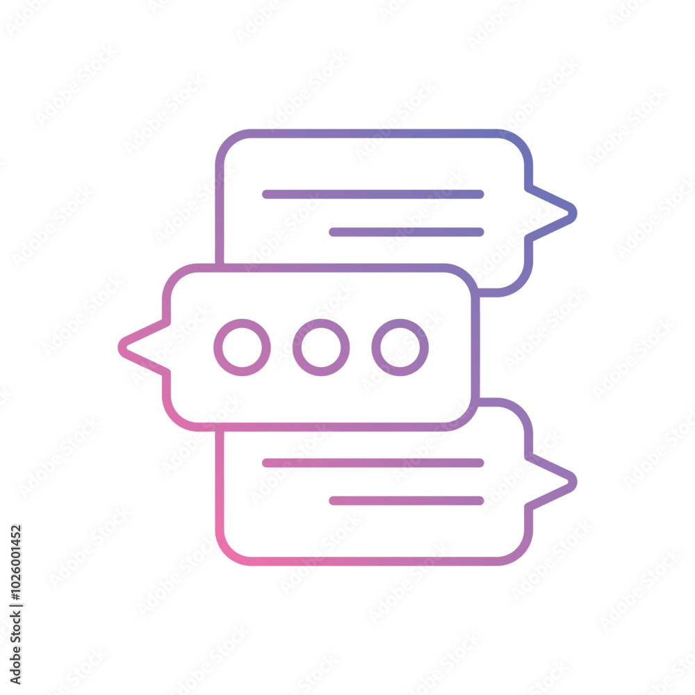Chat Message vector icons stock illustration Chat Message vector icons stock illustration