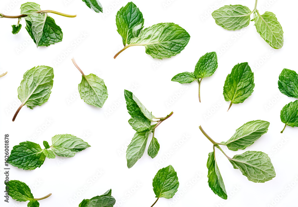 green leaves isolated on white background green leaves isolated on white background