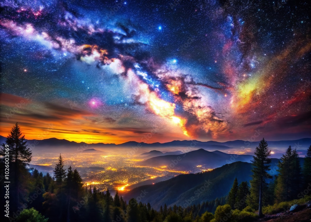 Fototapeta premium Stunning 4K Galaxy Wallpaper for Night Photography Enthusiasts
