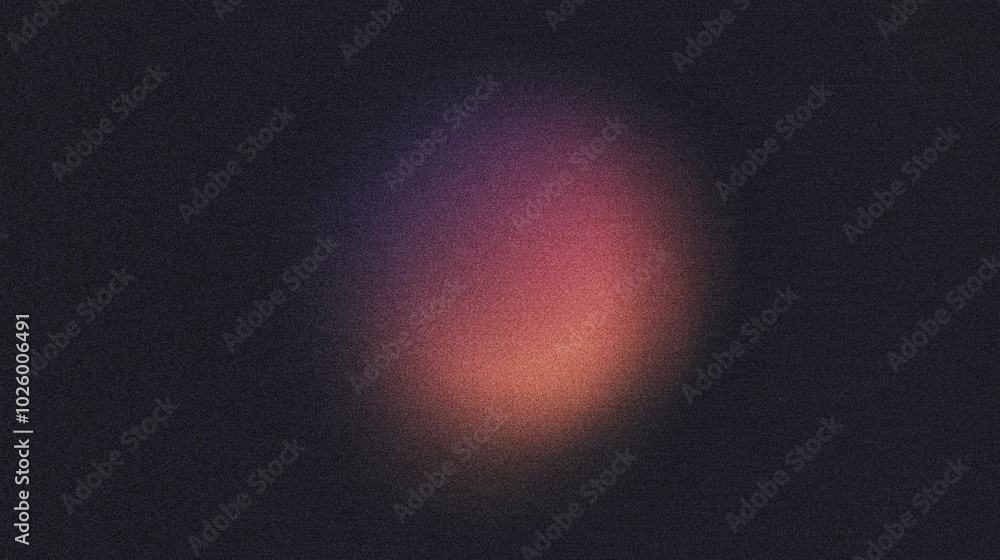 A gradient circle in the center of the image, blending from peach to deep purple, noise texture effect A gradient circle in the center of the image, blending from peach to deep purple, noise texture effect