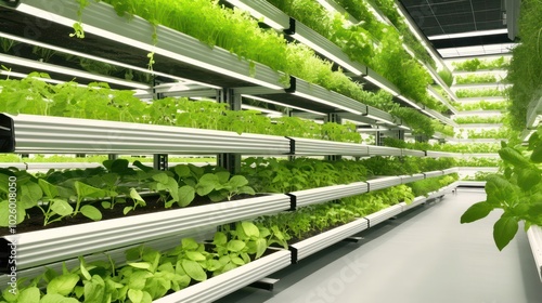 Tailored hydroponic nutrient solutions ensuring optimal growth and high yields for indoor farming. photo