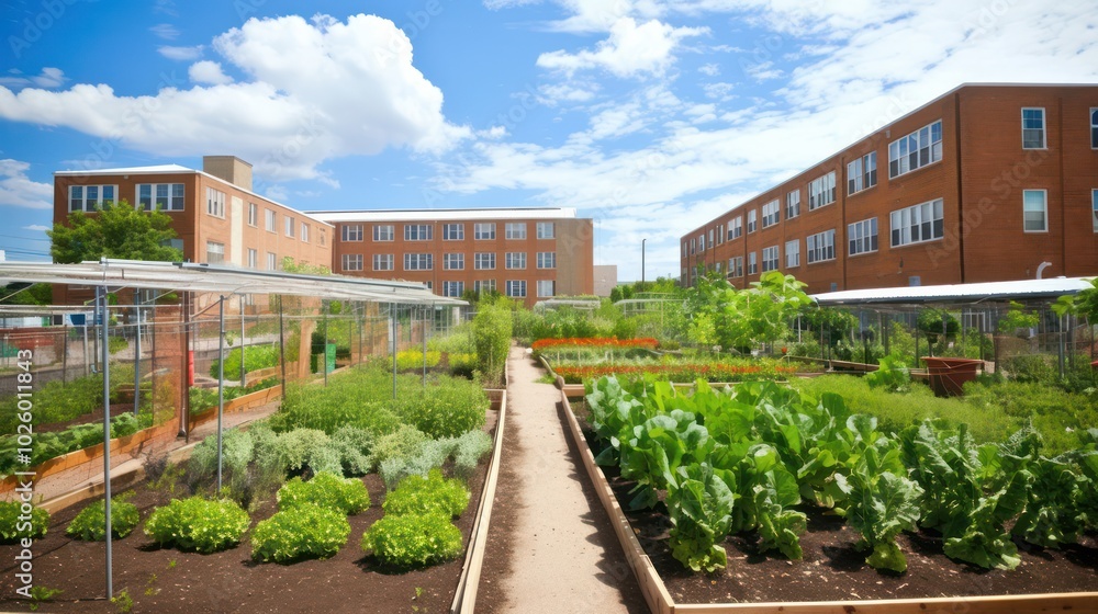 Urban farming programs in schools teaching students sustainability and hands-on gardening. Urban farming programs in schools teaching students sustainability and hands-on gardening.