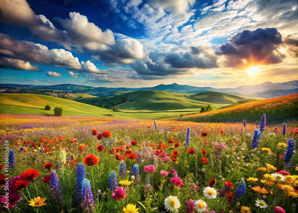 Obraz premium Stunning Nature Landscape with Vibrant Colors and High Depth of Field for Ultimate Visual Impact