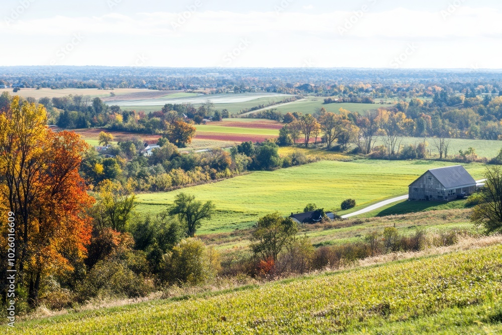 Fototapeta premium Breathtaking fall countryside scenery