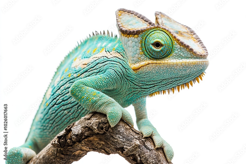 Obraz premium chameleon isolated on white