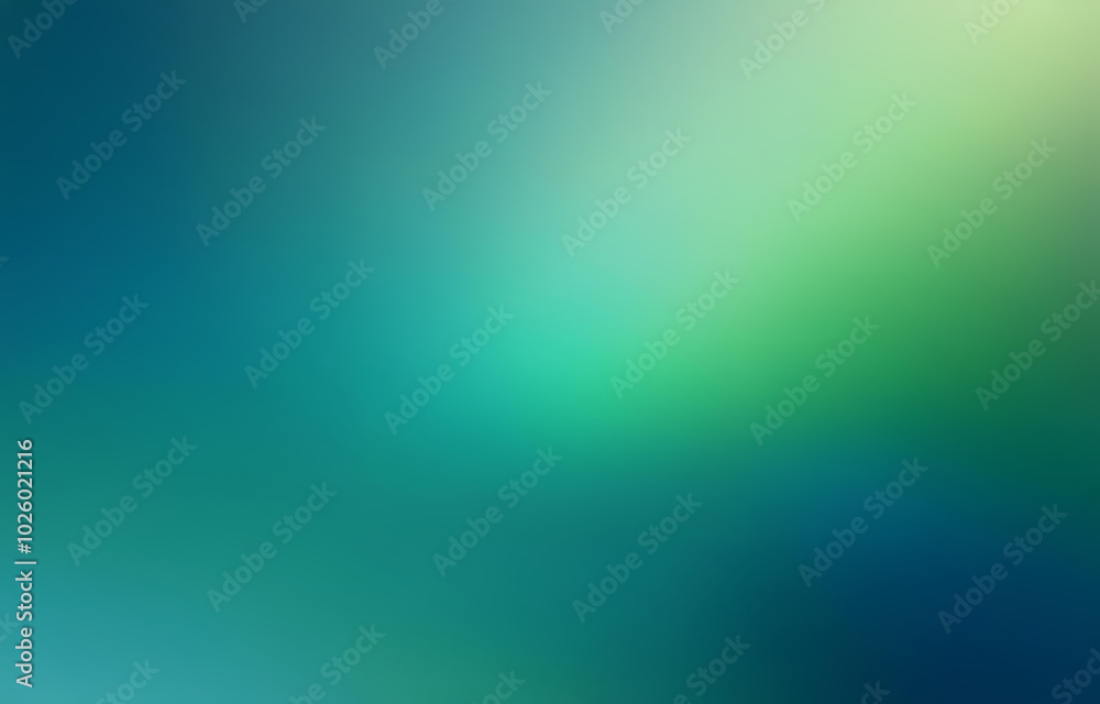 An abstract design with blurred lines and a gradient of blue, teal, and white.