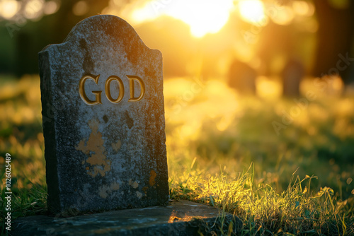 Tombstone with the inscription god