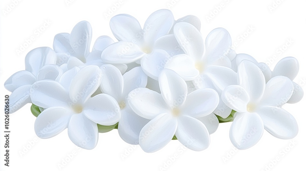 Elegant White Flowers on a Bright Background Elegant White Flowers on a Bright Background