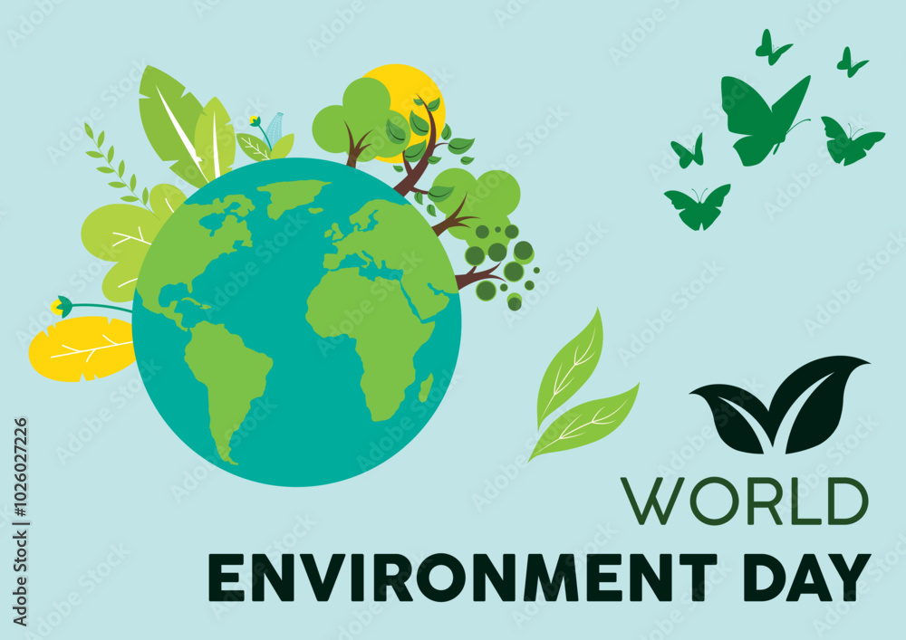 world environment day poster. go green element vector. save our earth. world environment day poster. go green element vector. save our earth.