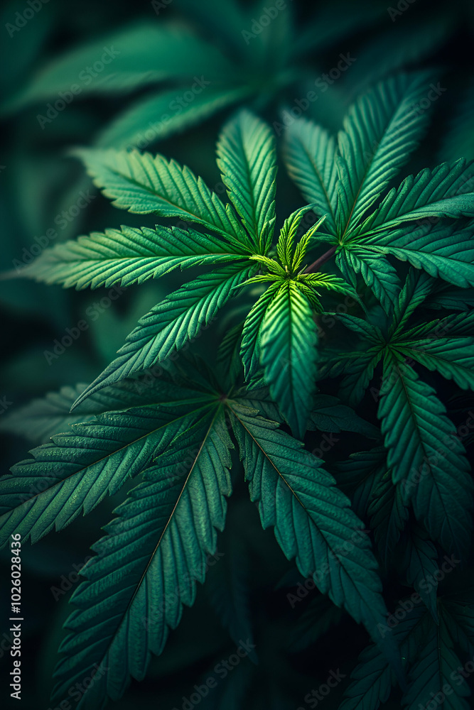 A close up of a green plant with a yellow flower. The image has a mood of relaxation and calmness A close up of a green plant with a yellow flower. The image has a mood of relaxation and calmness
