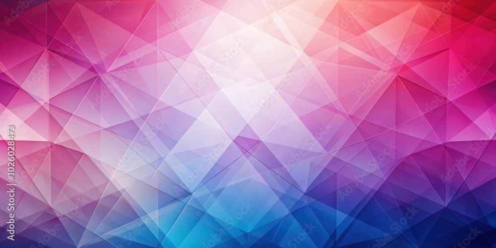Fototapeta premium Translucent glass geometric background with pink red violet gradient squares, render, abstract, geometric, translucent