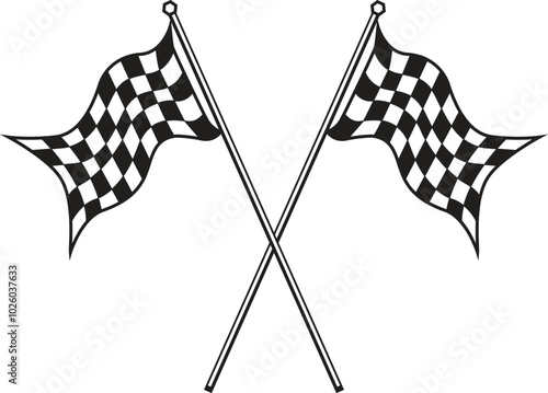 checkered Racing Flag Finish line Flag eps vector file