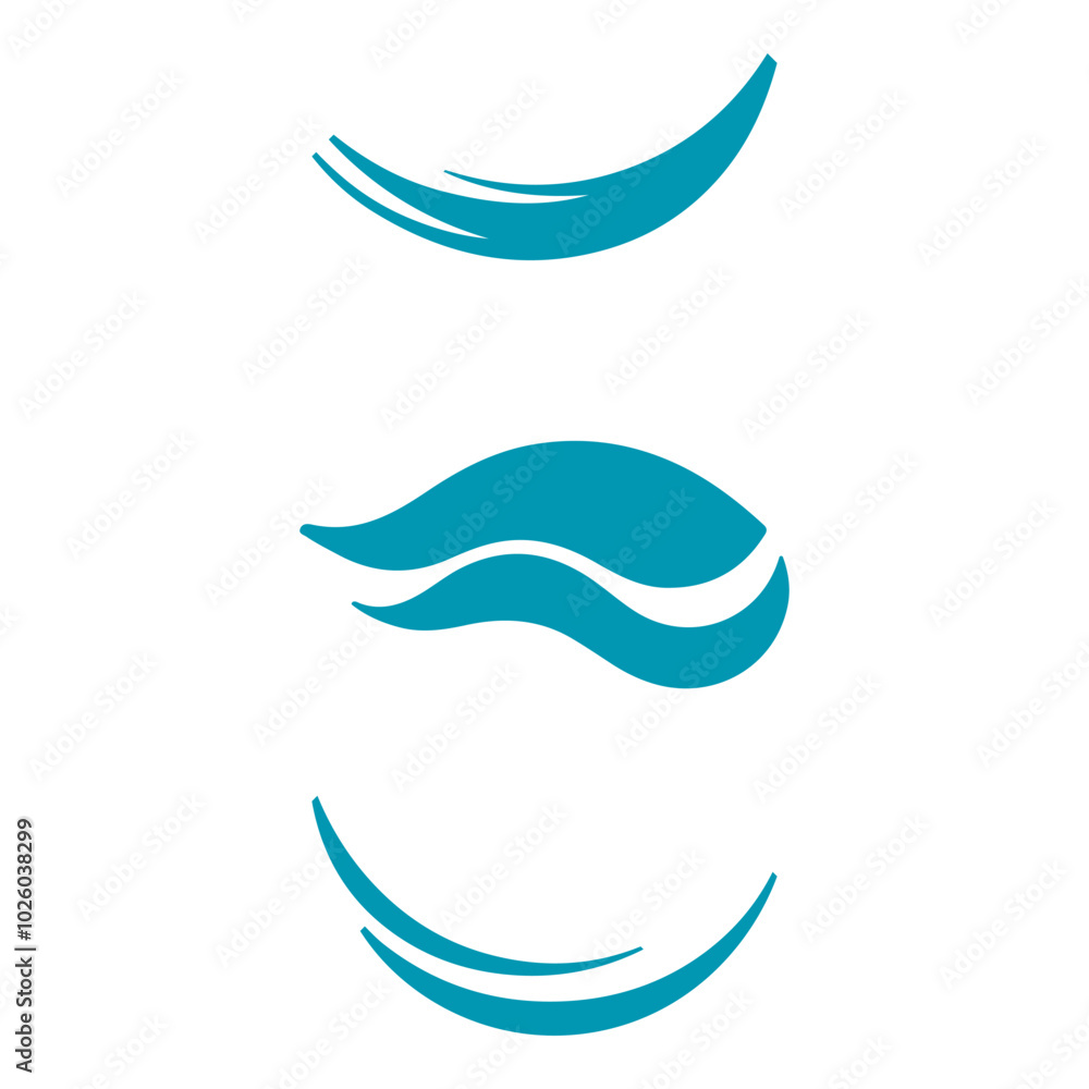 Obraz premium Simple abstract shape design set