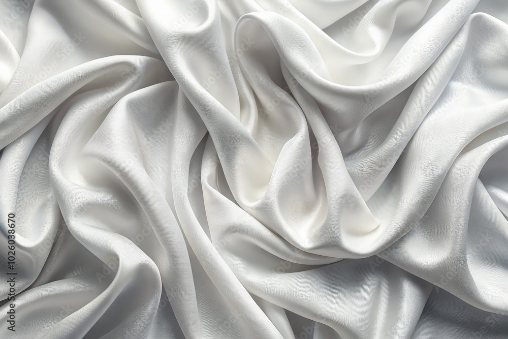 Fototapeta premium Elegant seamless white fabric texture, perfect for creative projects, offers a soft background ideal for sophisticated designs, allowing for versatile and refined presentations.