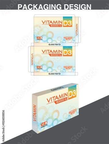 Vitamin D3 Medicine Box Design