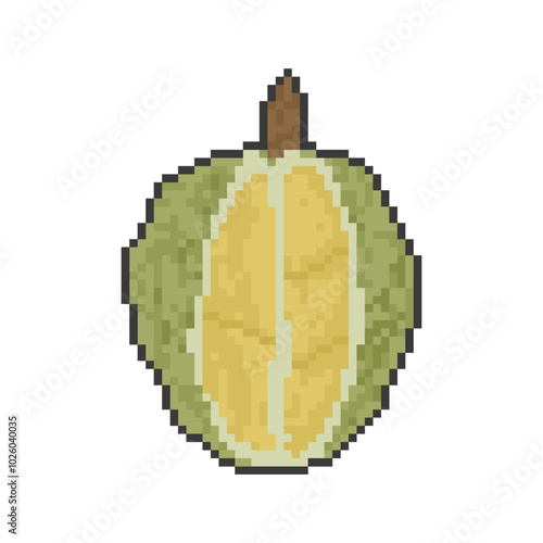 big durian fruit pixel art