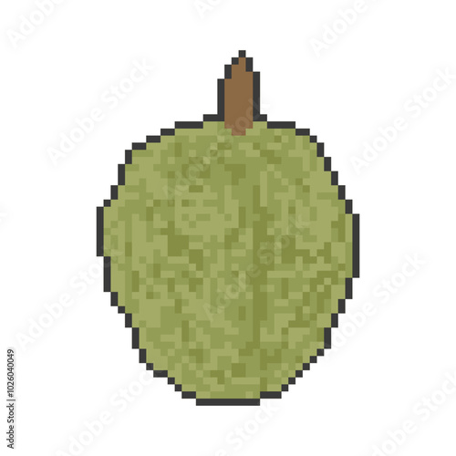big durian fruit pixel art