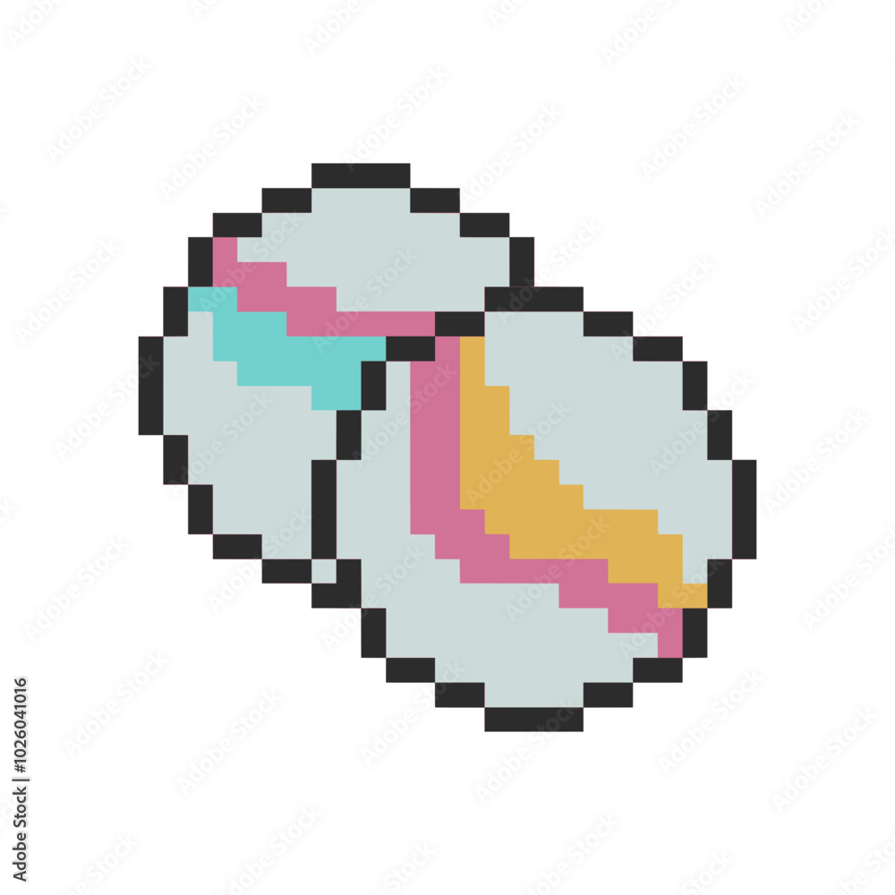 Fototapeta premium glass marbles game pixel art