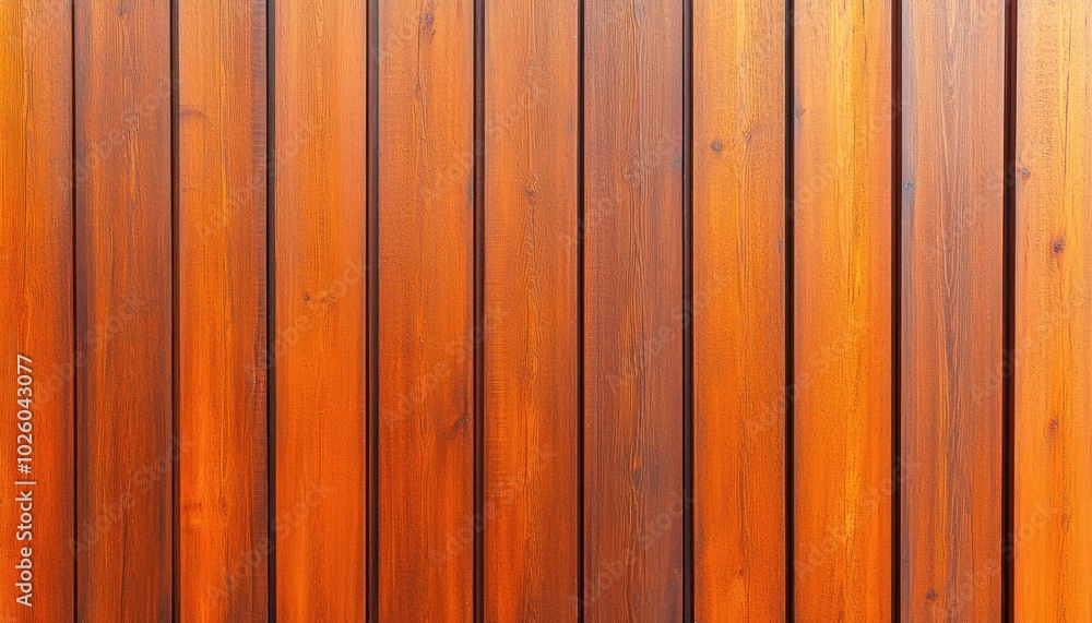 Naklejka premium A close-up view of a wooden fence, showcasing its rich color and texture.
