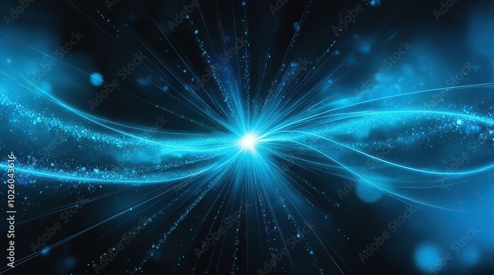 Fototapeta premium blue background with stars