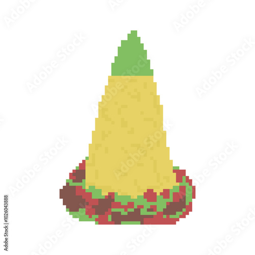 nasi kuning traditional food pixel