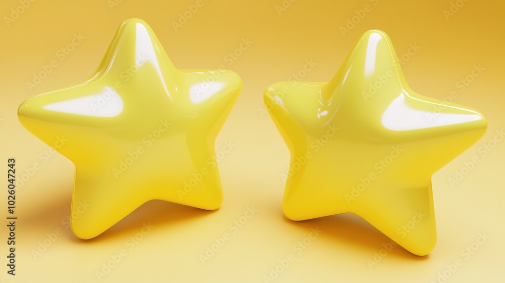 3D Glossy Yellow Star, Cute Smooth Star Shape, Shiny and Polished Star Design, Bright and Cheerful Star Decoration. 3D Glossy Yellow Star, Cute Smooth Star Shape, Shiny and Polished Star Design, Bright and Cheerful Star Decoration.