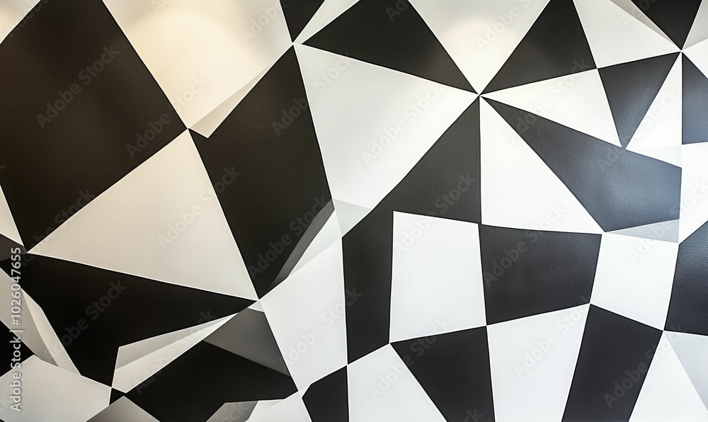 Abstract black and white geometric pattern. Abstract black and white geometric pattern.