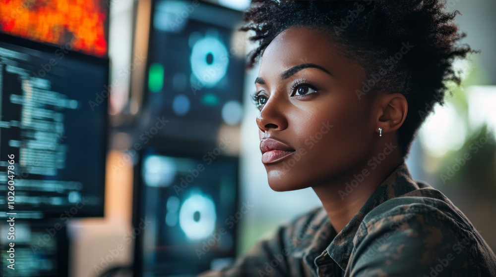 Black female IT Computer specialist Black female IT Computer specialist